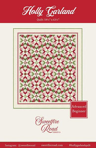 PATTERN, Holly Garland Christmas Quilt by Sweetfire Road