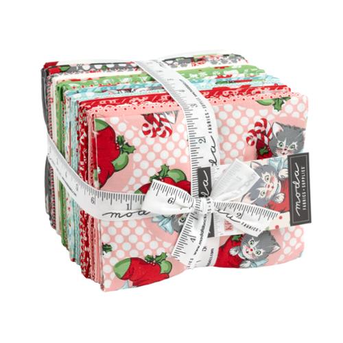 Fabric, Kitty Christmas by Urban Chiks - Fat QUARTER BUNDLE