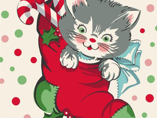 Load image into Gallery viewer, Fabric, Kitty Christmas by Urban Chiks - Fat EIGHTH (1/8th) BUNDLE