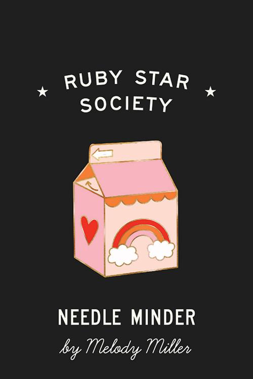 Needle Minder, Strawberry Pink Heart Milk Carton by Ruby Star Society