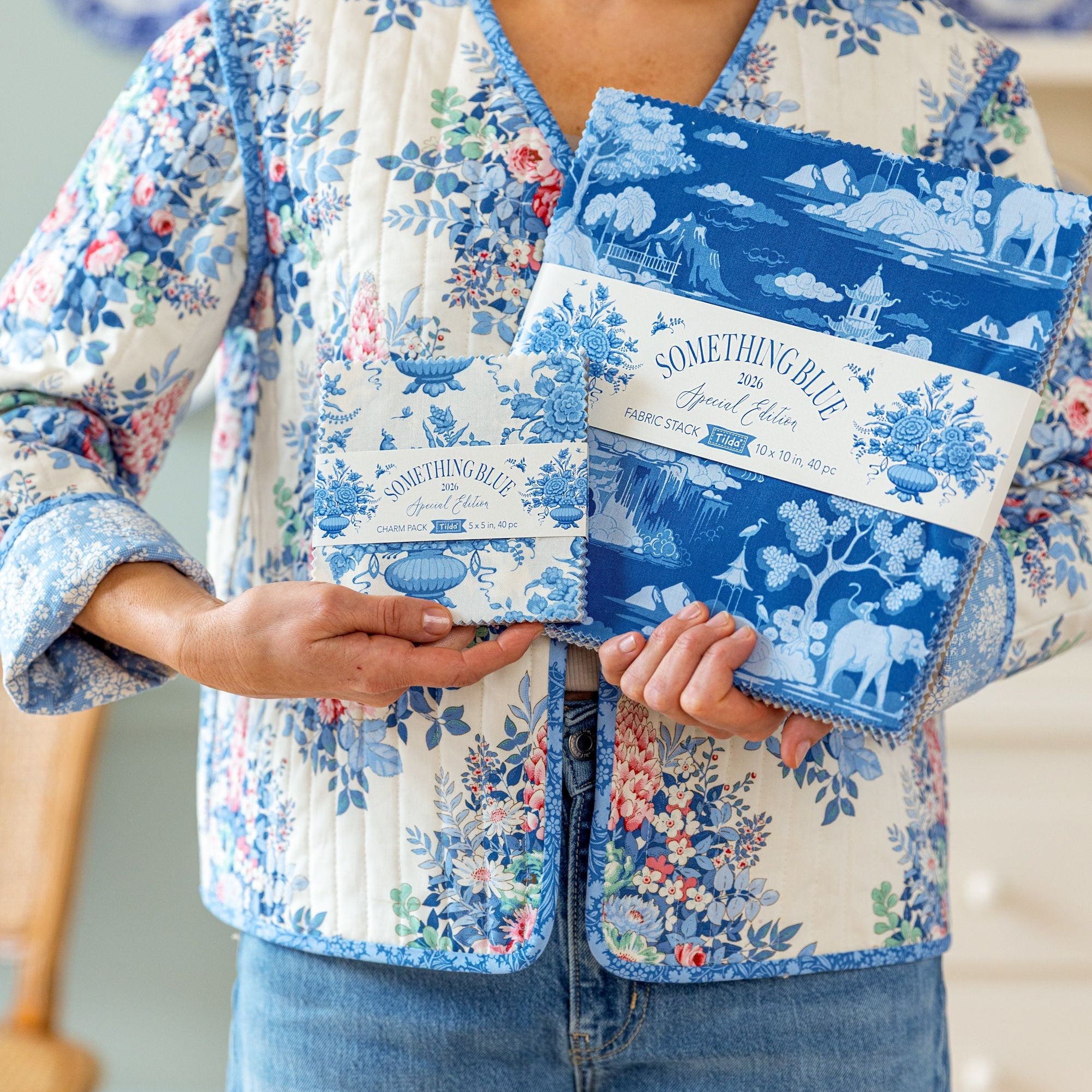 Fabric, Something Blue by Tilda - 5-inch CHARM PACK