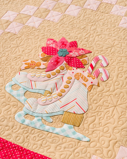 Ice Skates Applique Quilt Block