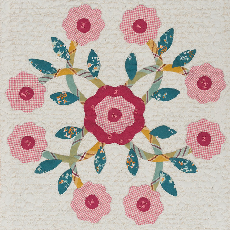 PATTERN, JARDIN DE ROSES Quilt by The Vintage Spool