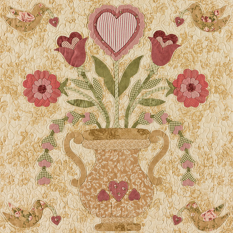 PATTERN, VINTAGE VALENTINE Quilt by The Vintage Spool