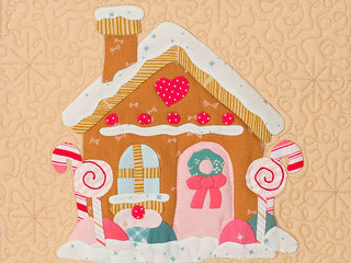 Load image into Gallery viewer, Gingerbread House Applique Quilt Block