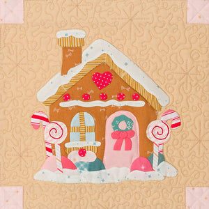 Gingerbread House Applique Quilt Block