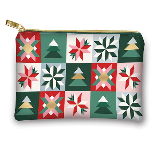 Bag, Christmas Quilts Glam Zipper