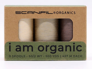 Load image into Gallery viewer, Scanfil Organic Cotton Thread Set Tans