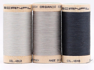 Load image into Gallery viewer, Scanfil Organic Cotton Thread Set Greys
