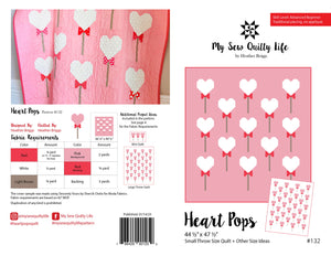PATTERN, HEART POPS Quilt By My Sew Quilty Life