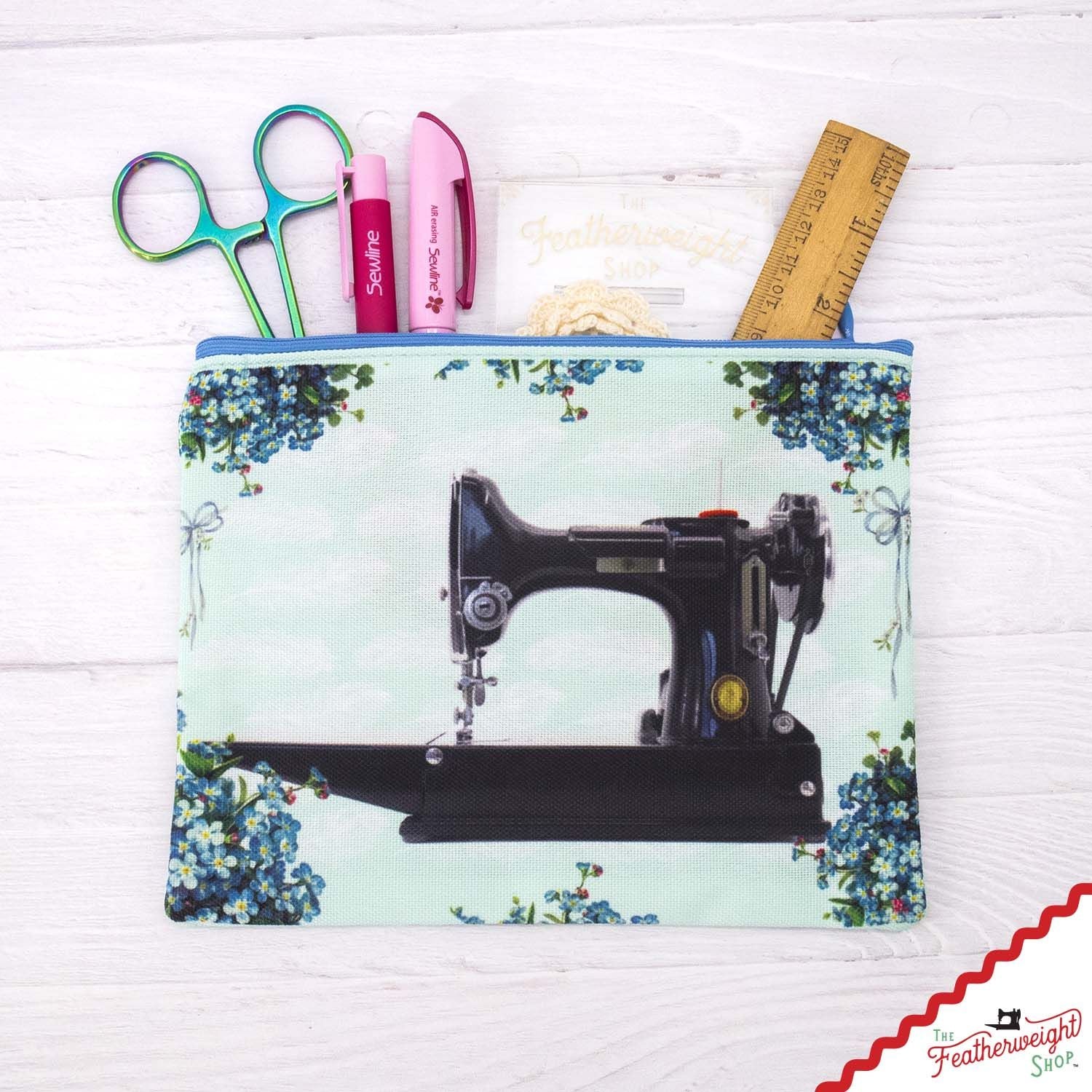 Bag, Forget-Me-Not Featherweight Zipper POUCH