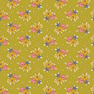 Fabric, Creating Memories by Tilda - Frida LIME (by the yard)