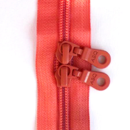 Zipper, Sugar Coral Double-Pull 30-INCH