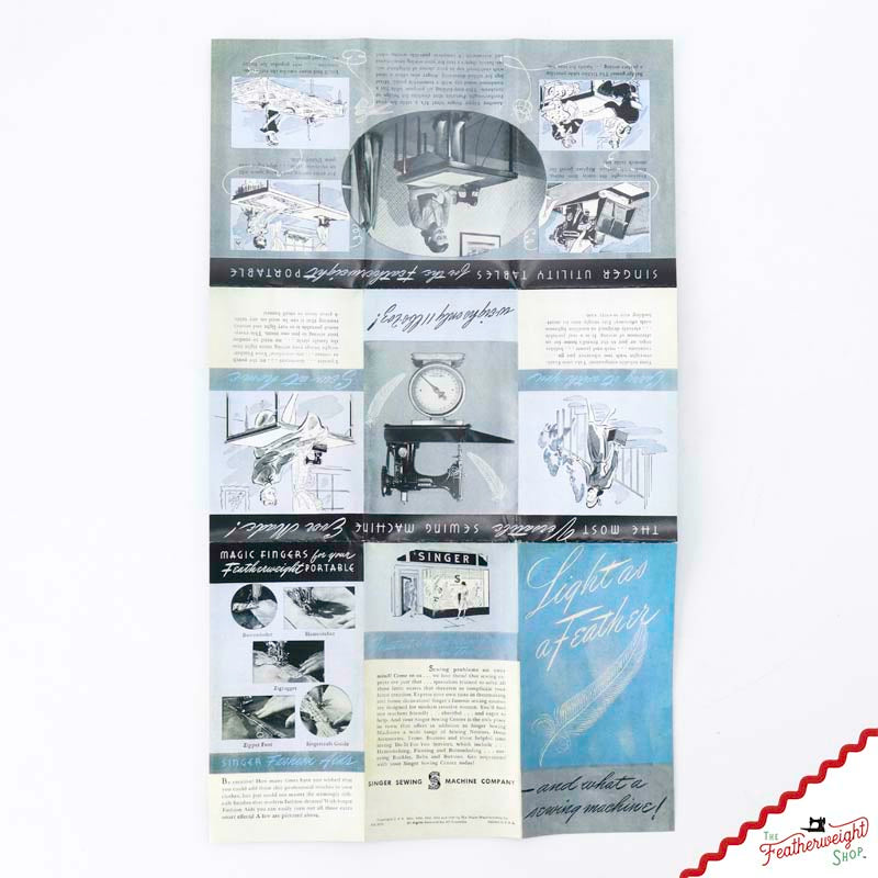 Advertisement Leaflets, Replica Featuring the Singer Featherweight