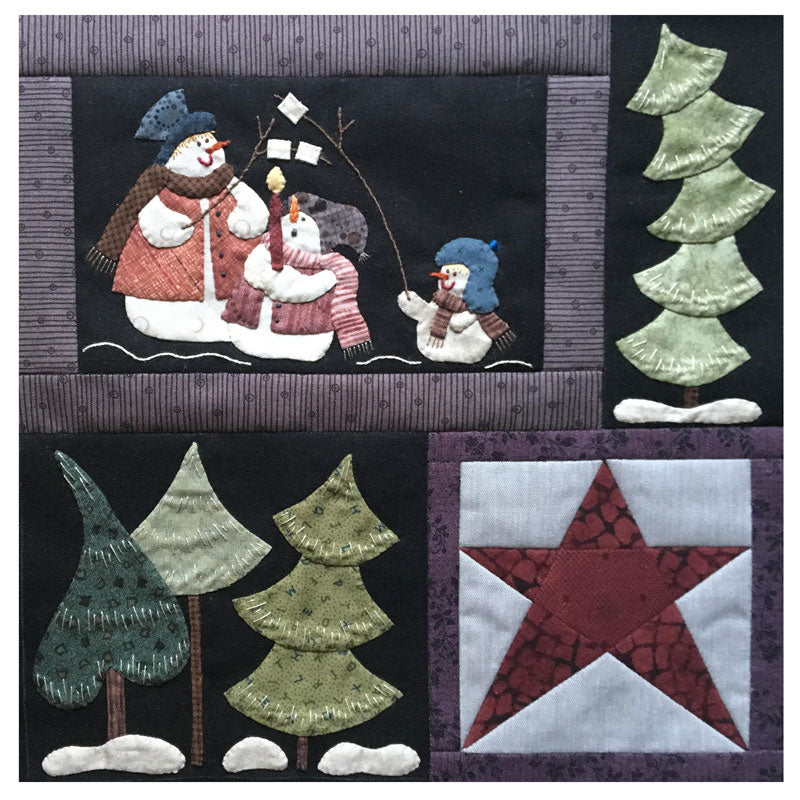 PATTERN, The Happy Snowmen WINTERQUILT by Quilt My Design