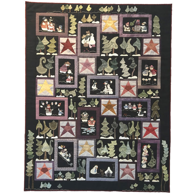 PATTERN, The Happy Snowmen WINTERQUILT by Quilt My Design