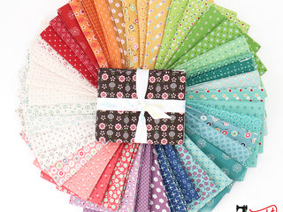 Load image into Gallery viewer, Fabric, BEE DOTS by Lori Holt - FAT QUARTER BUNDLE