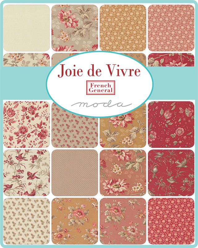 Fabric, Joie De Vivre by French General - 5" CHARM PACK