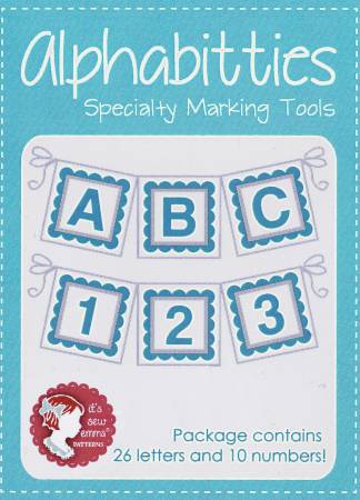 Alphabitties - Alphabet & Number Tags by It's Sew Emma