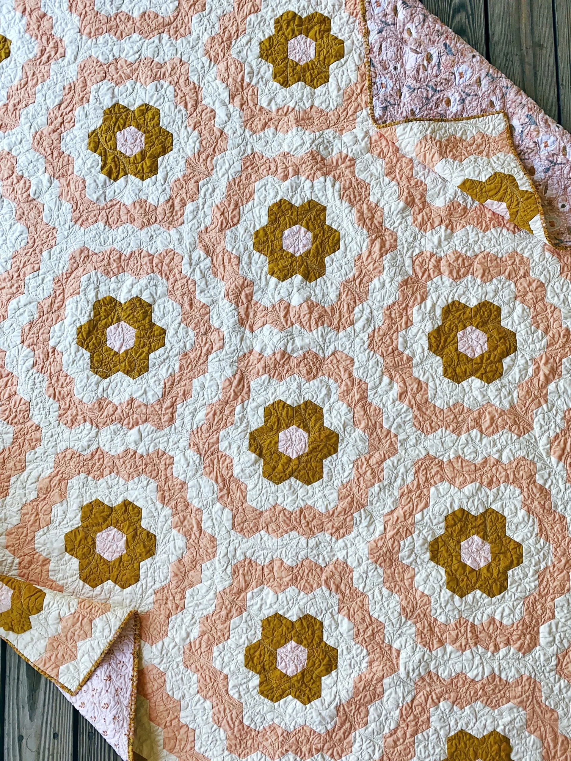 PATTERN, Bohippian Hexagon Quilt by Melanie Traylor