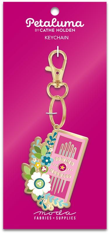 Enamel Charm Zipper Pull - Petaluma Sewing Needles by Cathe Holden