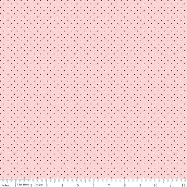 Fabric, Springtime Dots PINK by My Mind's Eye (by the yard)