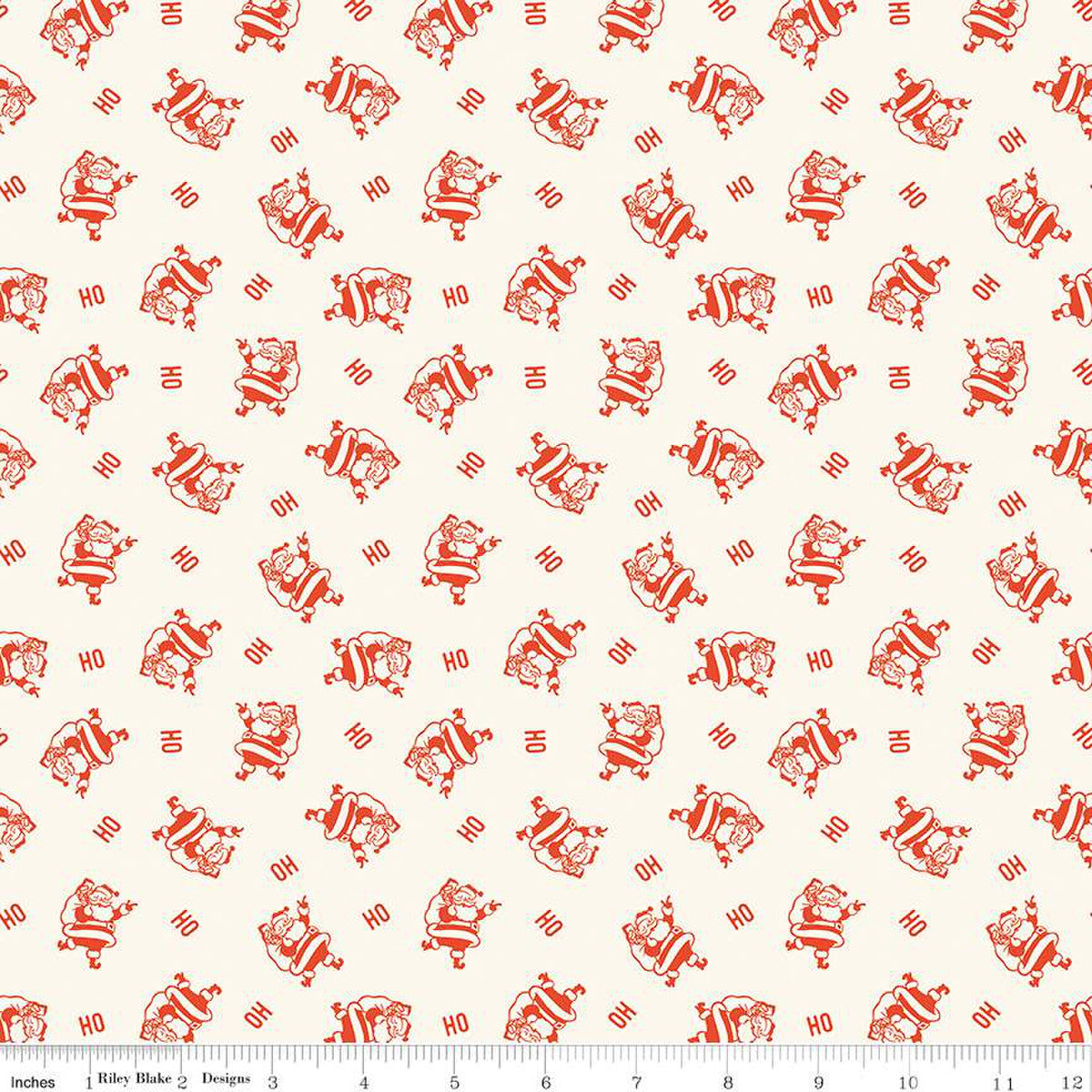 Holiday Cheer Santa Fabric