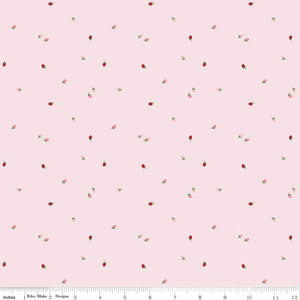 Fabric, To Grandmother's House Bit of Berries PINK by Riley Blake Designs (by the yard)
