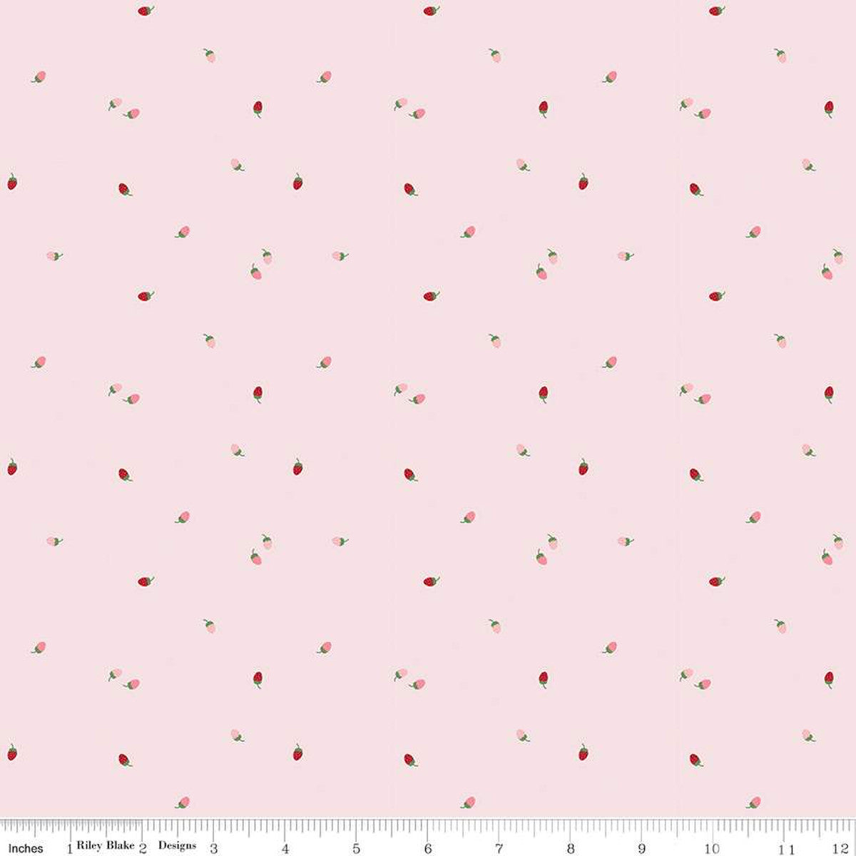 Fabric, To Grandmother's House Bit of Berries PINK by Riley Blake Designs (by the yard)