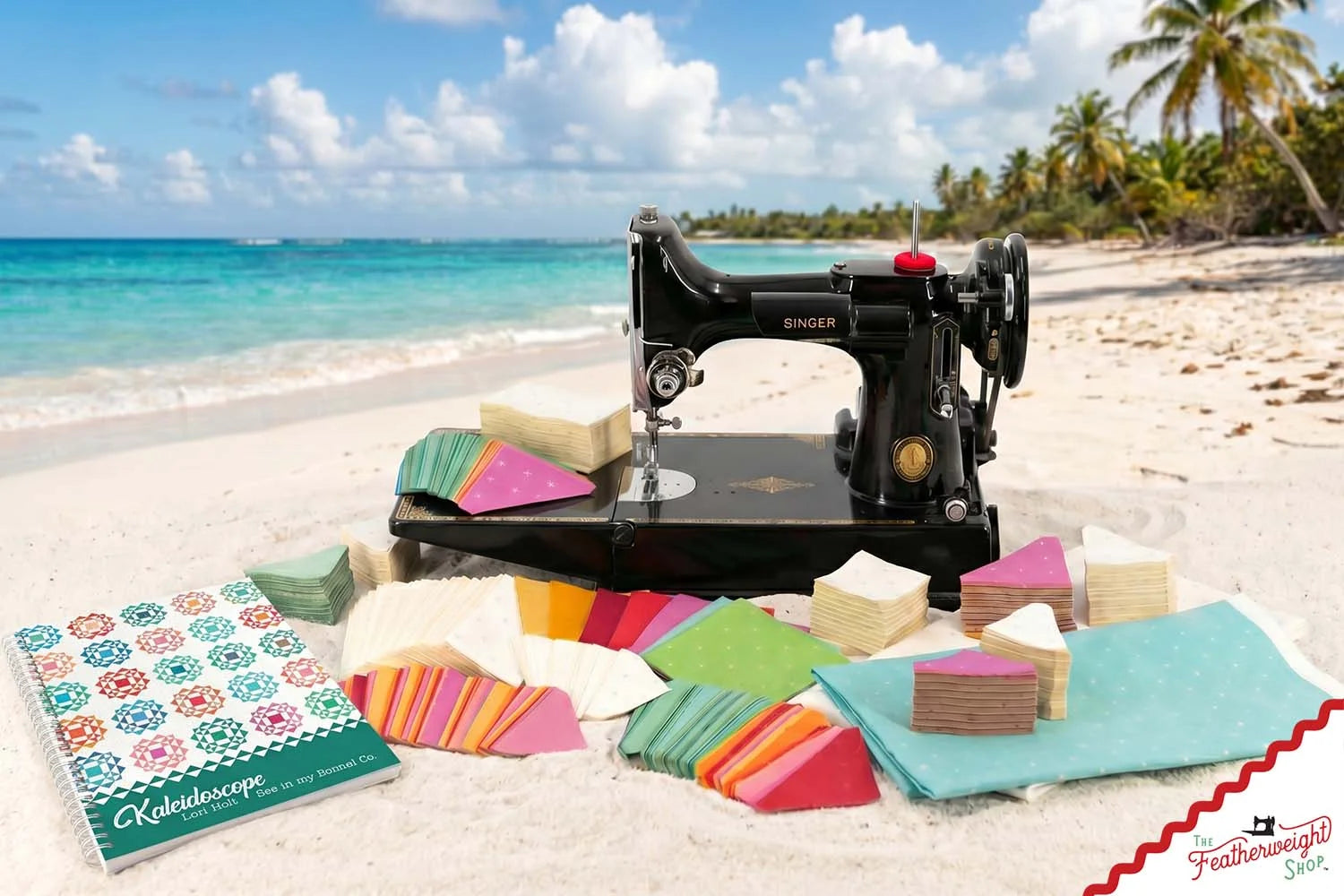 Quilt Kit, Laser Pre-cut - Kaleidoscope Caribbean Quilt Kit