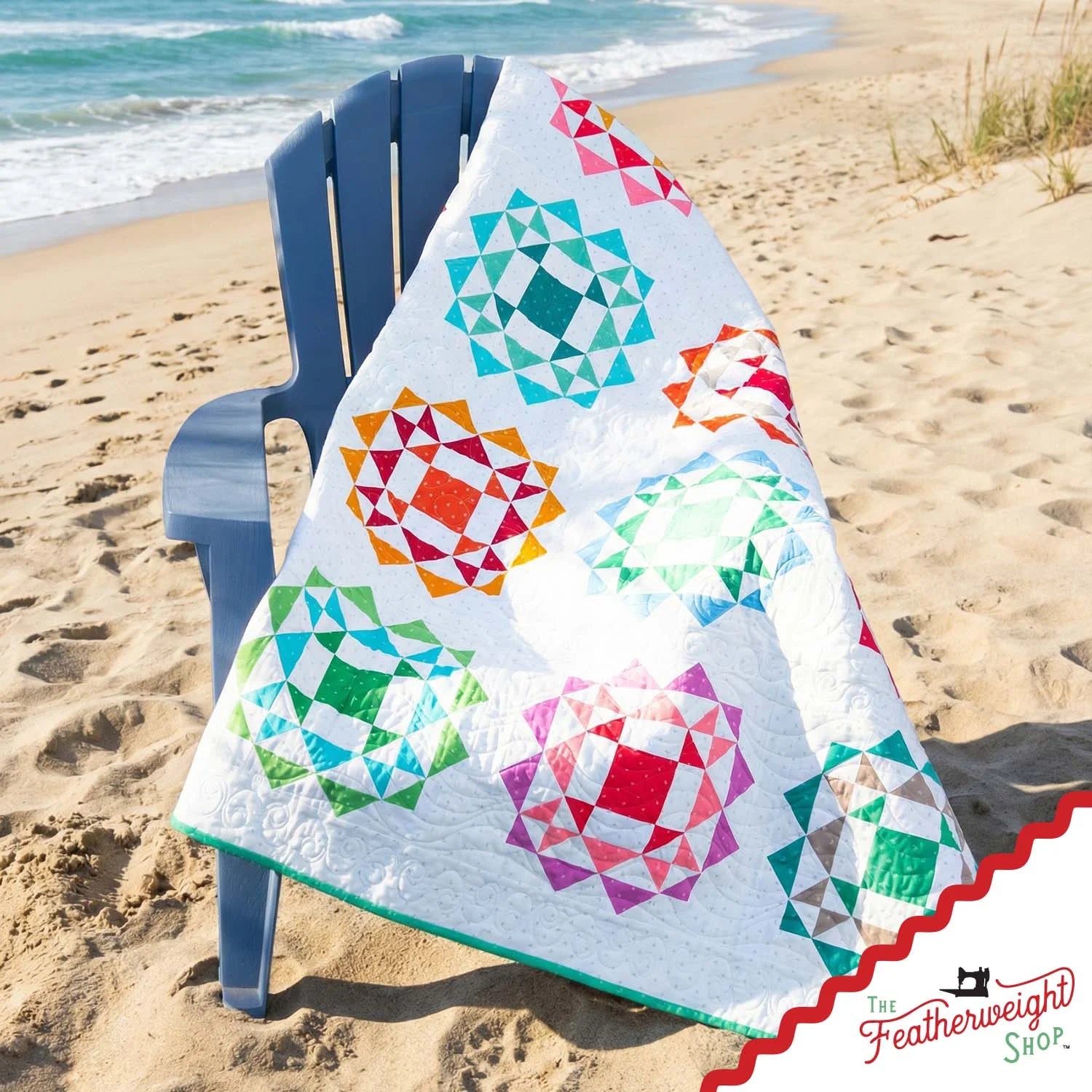 Quilt Kit, Laser Pre-cut - Kaleidoscope Caribbean Quilt Kit