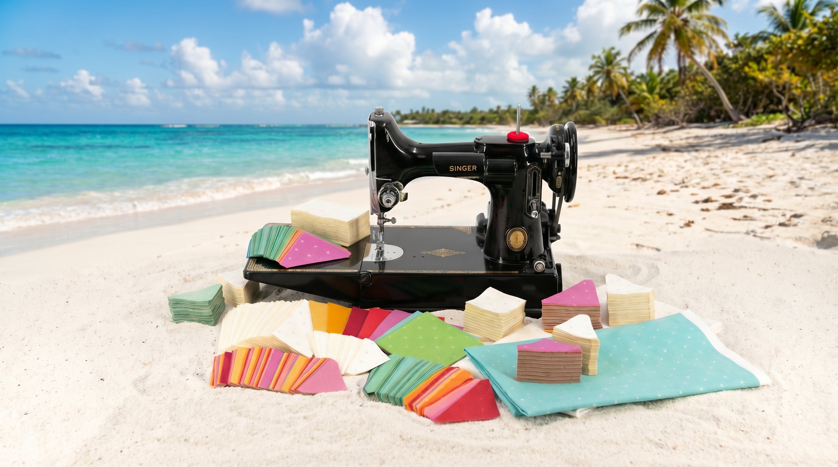 Quilt Kit, Laser Pre-cut - Kaleidoscope Caribbean Quilt Kit – The