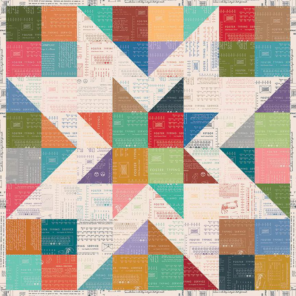 Pattern, Vice-Versa Quilt, Runner, and Pillow by Lori Holt