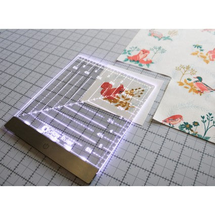 Cutting Ruler, GLOW Ruler 6" x 6" Square