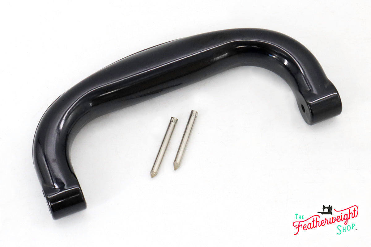 Case Handle, Black Bakelite with Pins, Singer (Vintage Original)