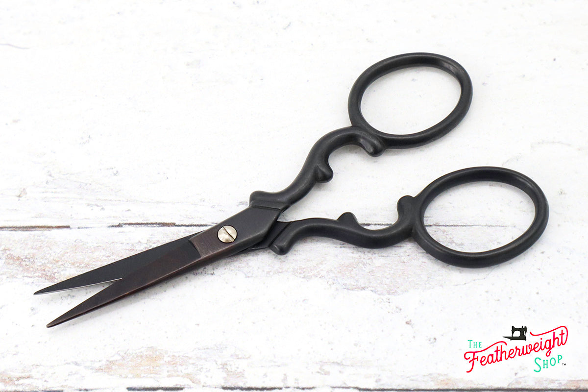 Scissors, Classy Sewing Embroidery Scissors - Blackside Finish