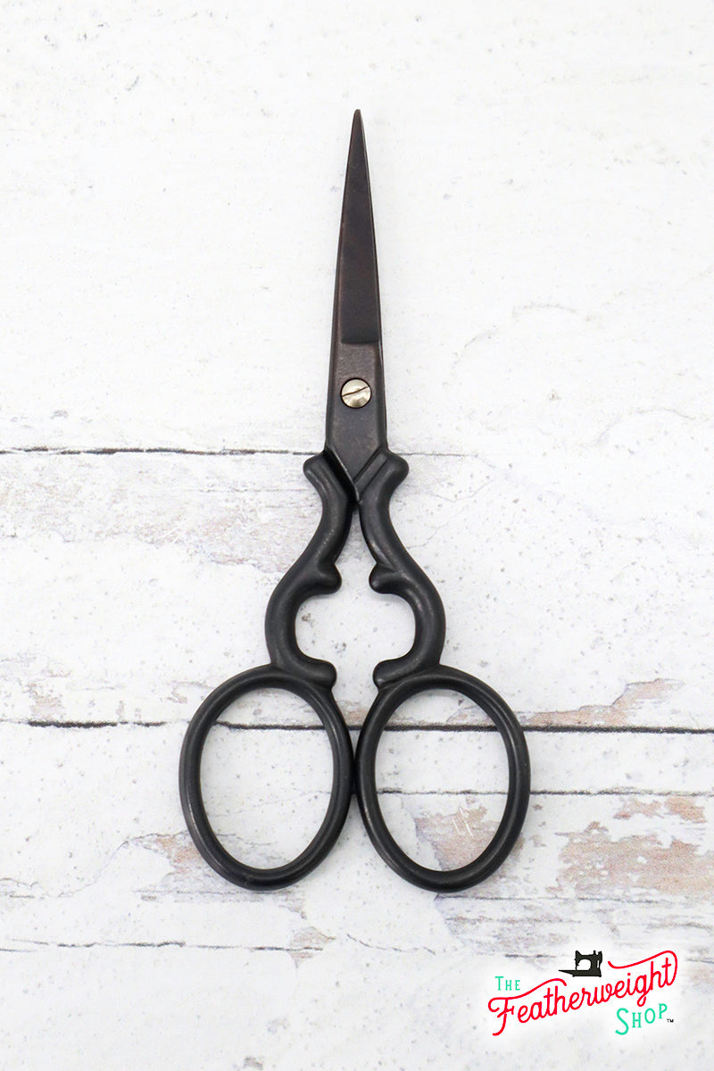 Scissors, Classy Sewing Embroidery Scissors - Blackside Finish