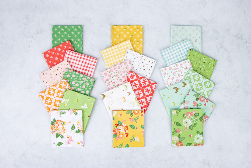 Fabric, Clover Farm by Burlap & Blossom - FAT QUARTER BUNDLE