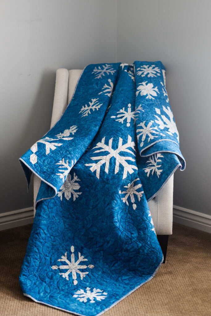 PATTERN, Cozy Up Snowflake Quilt by Bluebird Patterns