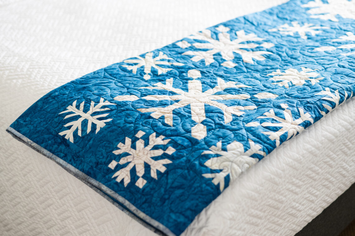 PATTERN, Cozy Up Snowflake Quilt by Bluebird Patterns