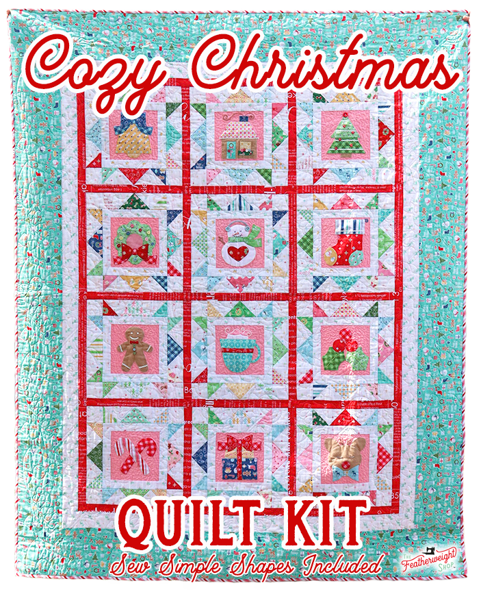 Quilt Kit, Cozy Christmas Applique' (Templates Included)