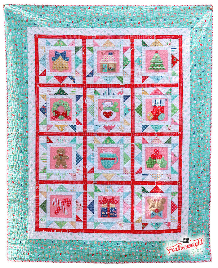 Quilt Kit, Cozy Christmas Applique' (Templates Included)