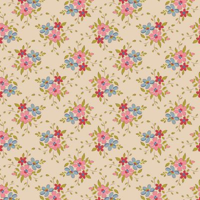 Fabric, Creating Memories Collection by Tilda - Frida PEARL (Backing Cut - FIVE YARDS)