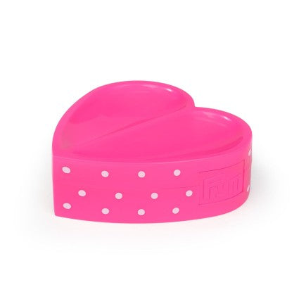 Magnetic Pin Cushion, PINK Heart & White Polka Dot