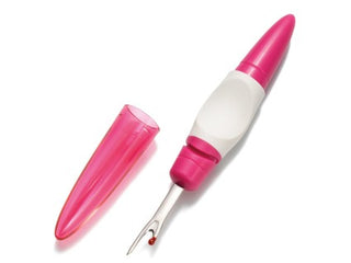 Load image into Gallery viewer, Seam Ripper, Large LOVE Pink &amp; White Ergonomic Design