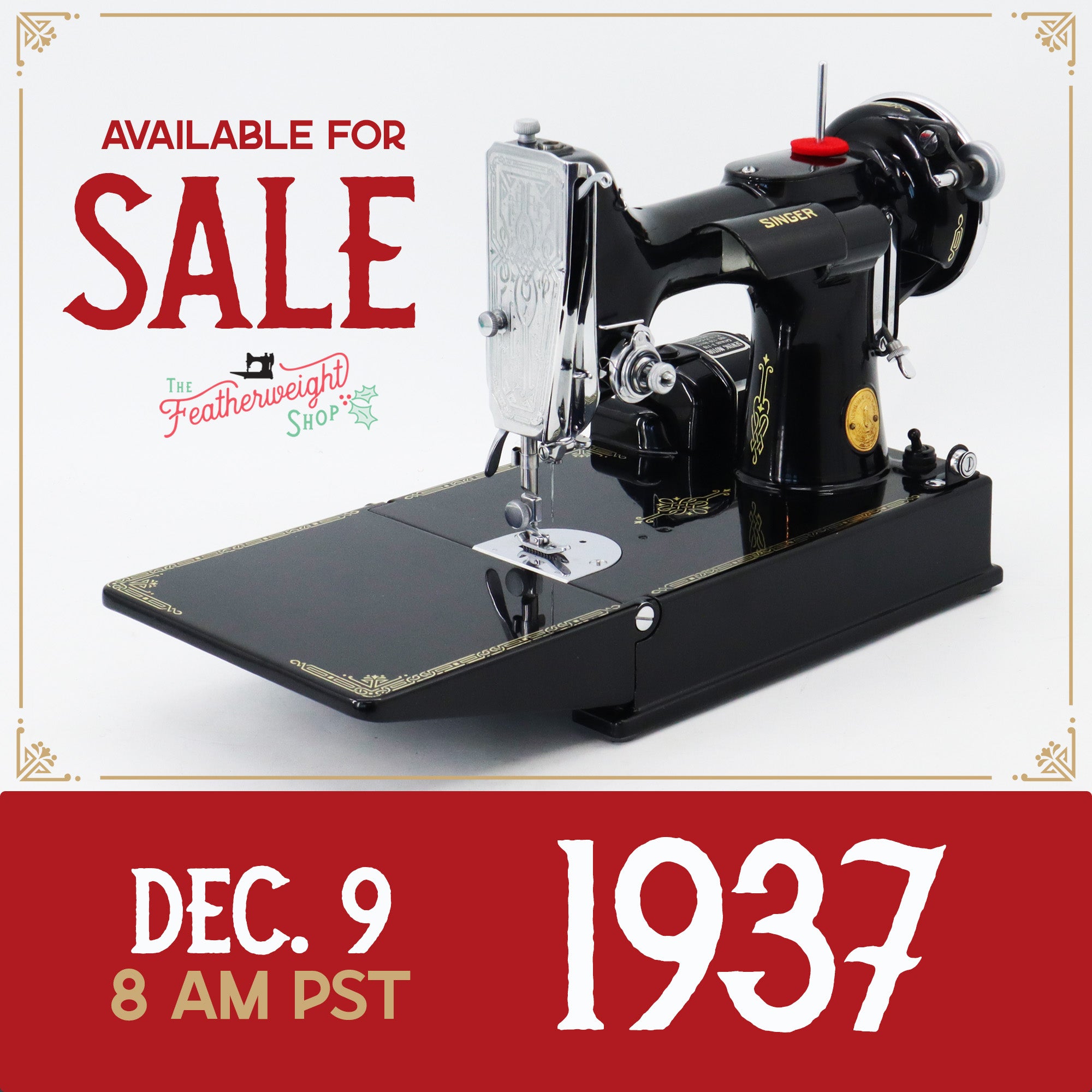 Singer Featherweight 221 Sewing Machine, AE538*** - 1937