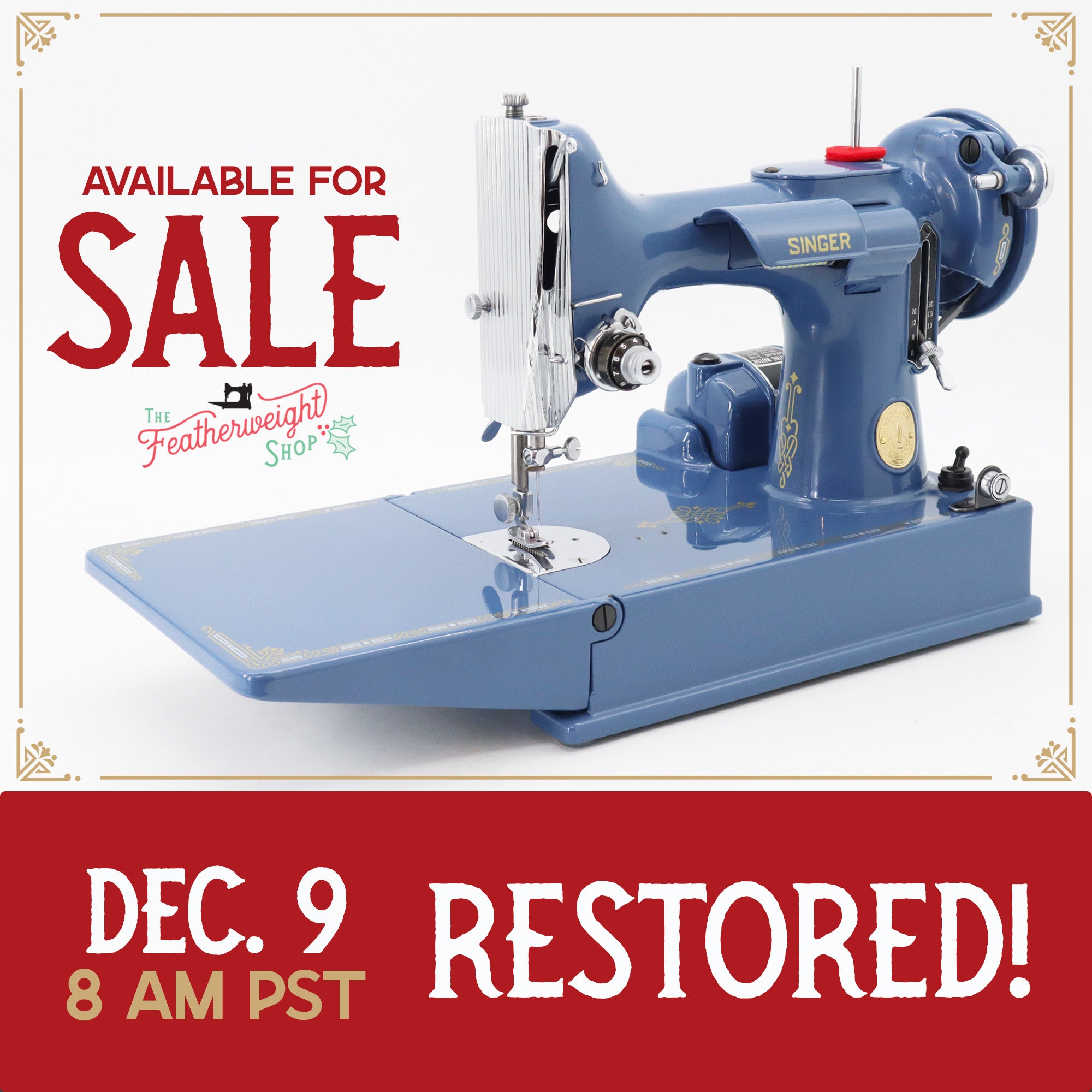 Singer Featherweight 221K - EE575*** - Fully Restored in Denim