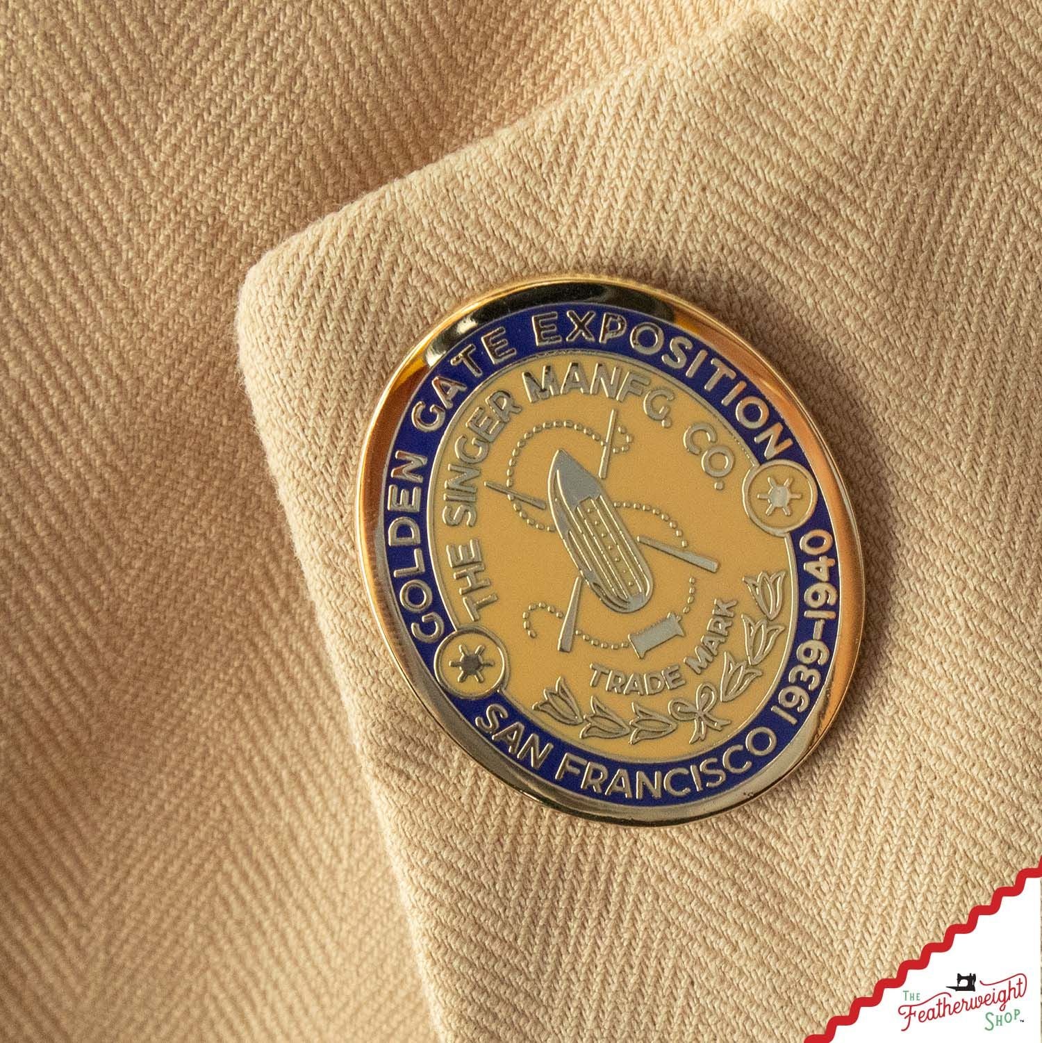 Singer Featherweight 221 Lapel Pin - Centennial Badge 1851-1951