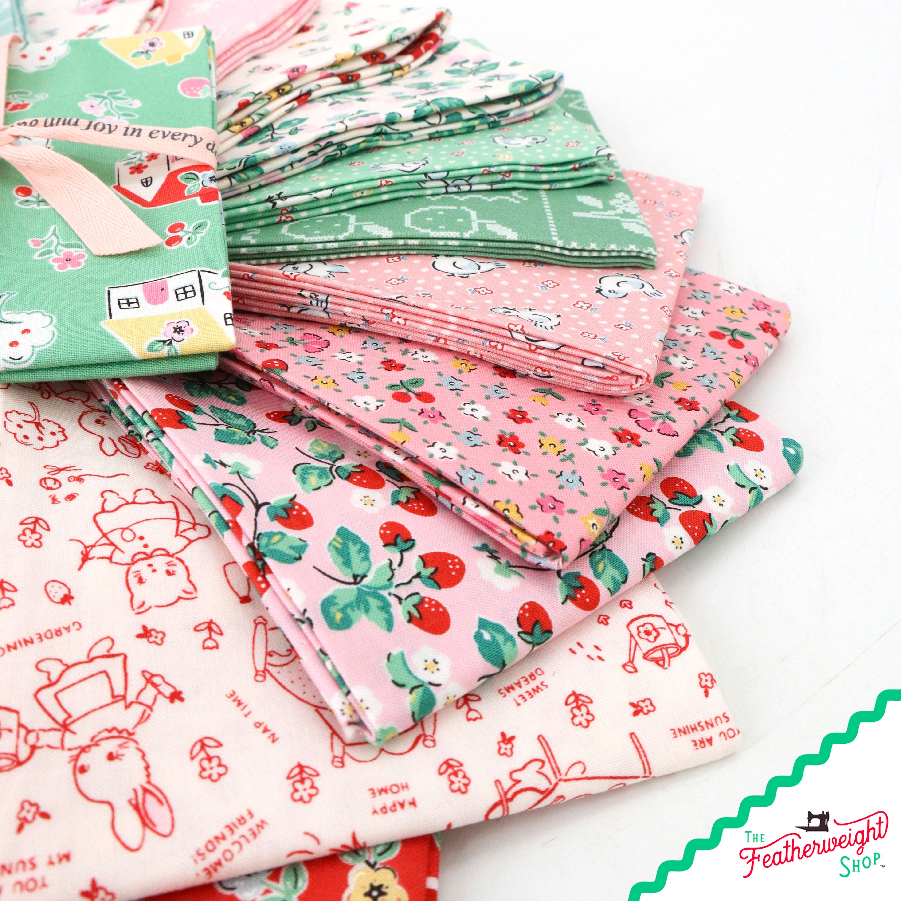 Fabric, Home Sweet Home by Elea Lutz for Poppie Cotton - FAT QUARTER BUNDLE