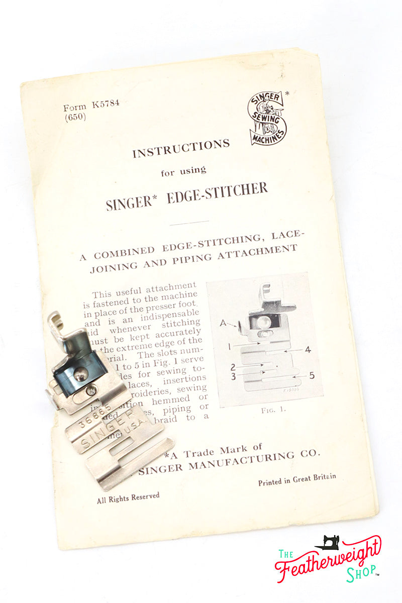 Edge Stitcher, Singer (Vintage Original)